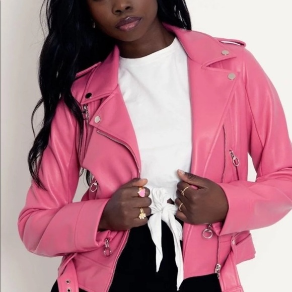 Barbie (AU14) Blackmilk Barbie Pink Moto Jacket - Picture 4 of 8